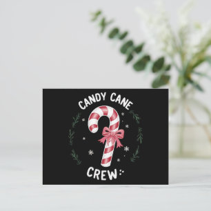 Candy cane Crew Funny julgodis Älskare Julafton Helg Vykort