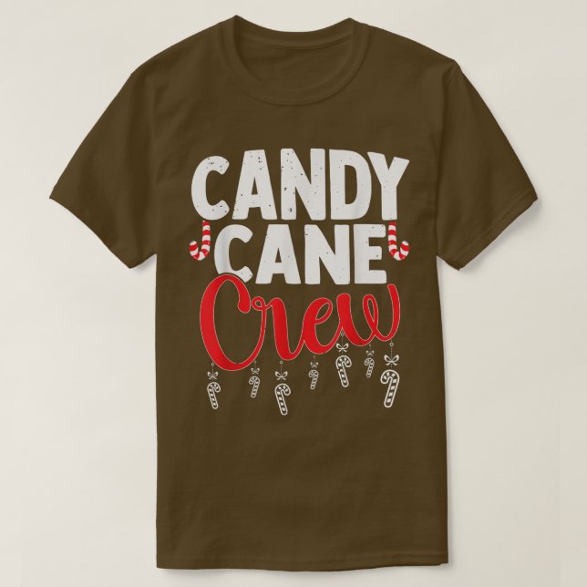 Candy cane Crew Funny Julsötsaker Älskare Cand T Shirt (Design framsida)