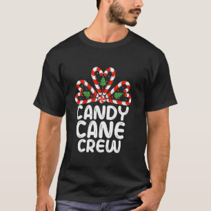 Candy cane Crew Funny Matching jul Candy Lov T Shirt