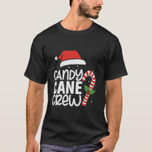Candy cane Crew Funny Matching jul Candy Lov T Shirt