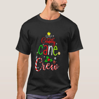 Candy cane Crew Funny Matching jul Candy Lov T Shirt