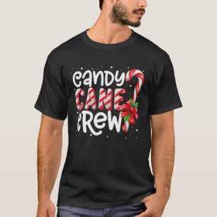 Candy cane Crew Funny Matching jul Candy T Shirt