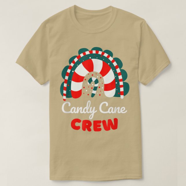 Candy cane Crew Funny Matching Rainbow Candy Chris T Shirt (Design framsida)