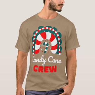 Candy cane Crew Funny Matching Rainbow Candy Chris T Shirt