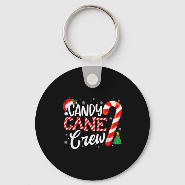 Candy Cane Crew Funny Xmas Christmas Pajamas Men W Nyckelring (Framsida)