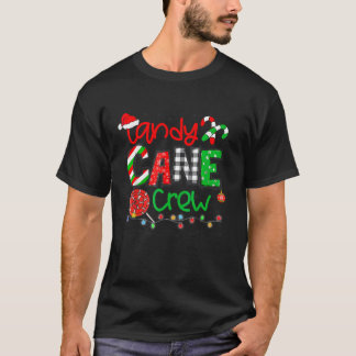 Candy cane Crew God jul 2023 Funny Familj T Shirt