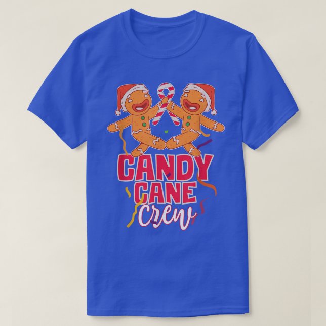 Candy Cane Crew Group Matching Christmas Party Gin T Shirt (Design framsida)
