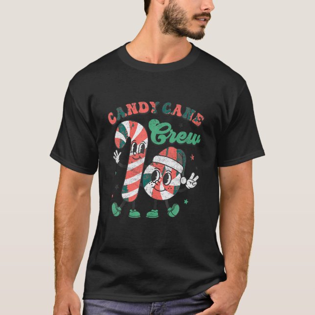 Candy cane Crew jul Julafton Kärlek Candy Boys Gir T Shirt (Framsida)