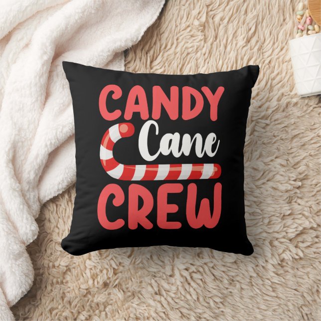 Candy Cane Crew jul pyjamas för familjen Kudde (Filt)