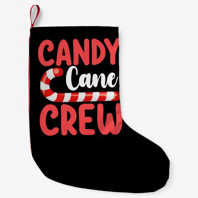 Candy Cane Crew jul pyjamas för familjen Liten Julstrumpa (Framsidan)