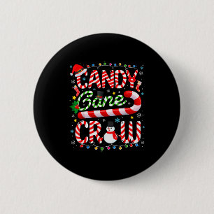 Candy Cane Crew Jul Pyjamas Vuxna Män Kvinnor Knapp