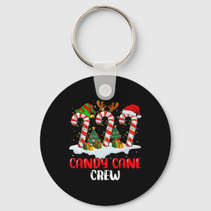 Candy cane Crew-julfamiljen som matchar Pa Nyckelring