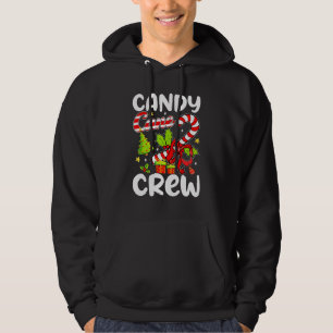 Candy Cane Crew Julgodis Barn Pojkar Flickor X Hoodie
