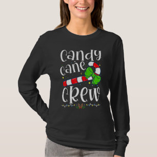 Candy Cane Crew Julgodis X mas T Shirt