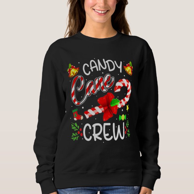 Candy Cane Crew Julgodis Xmas T Shirt (Framsida)