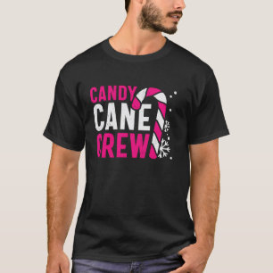 Candy cane Crew-julsötningsfamiljen Matching P T Shirt