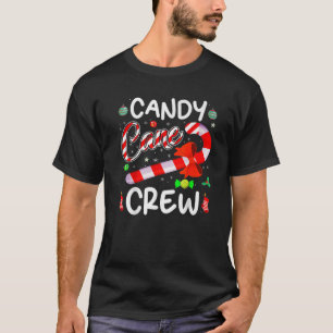 Candy cane Crew jultomten 2022 Funny Gift Pr T Shirt