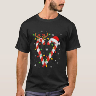 Candy cane Crew jultomten Ljus Julafton Kids B T Shirt