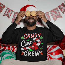 Candy cane Crew Lång Ärmad Tröja