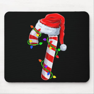 Candy cane Crew-Ljuset-julfamiljen som matchar X Musmatta