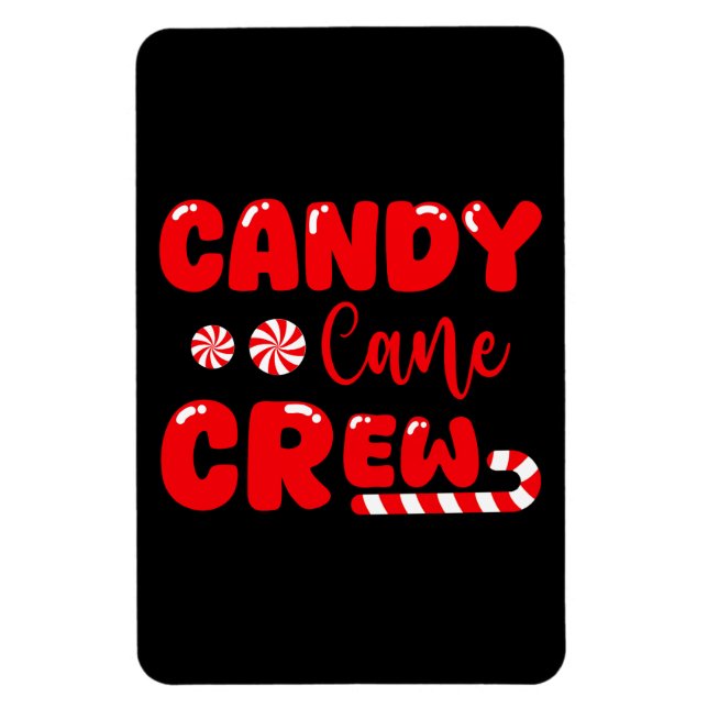 Candy cane Crew Matching Family Candy Älskare Magnet (Vertikal)