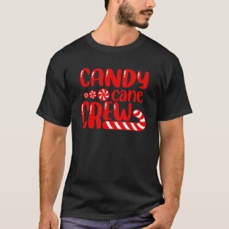 Candy cane Crew Matching Family Group Candy Älskar T Shirt