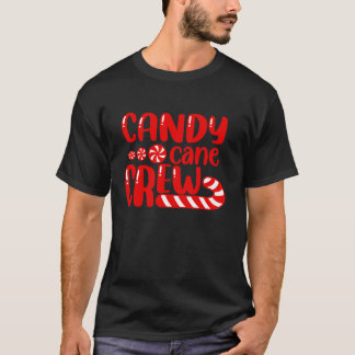 Candy cane Crew Matching Family Group Candy Älskar T Shirt
