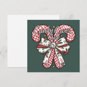 Candy Cane Crew Propert Jul Högtid Julkort