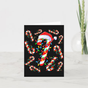 Candy Cane Crew Röd Och Vit Santa Rolig Jul Kort