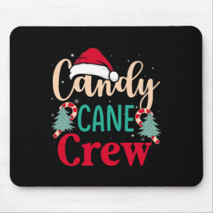 Candy cane Crew Roligt jul Candy Älskare Julafton Musmatta