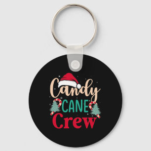 Candy cane Crew Roligt jul Candy Älskare Julafton  Nyckelring