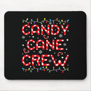Candy Cane Crew Roligt julgodis Älskare Xmas P Musmatta