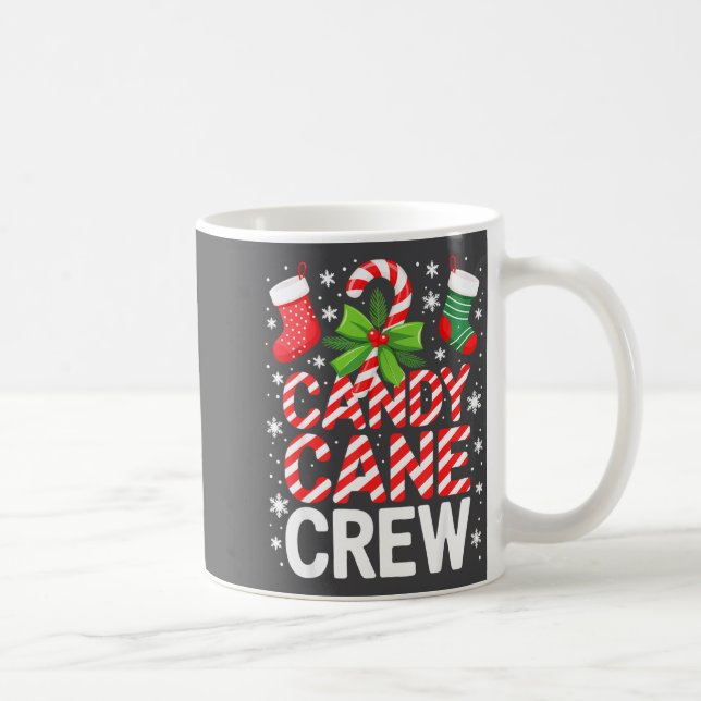 Candy Cane Crew Shirt Adult Men Women Kids Christm Kaffemugg (Höger)