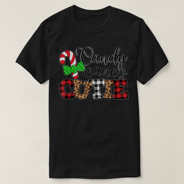 Candy cane Cutie Buffalo Play Kids Boys Girls Chr T Shirt (Design framsida)
