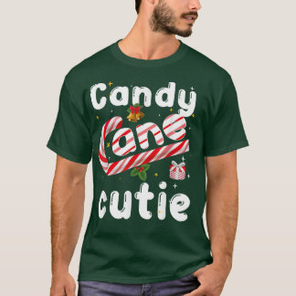 Candy Cane Cutie Christmasfor Girls Toddler Kids  T Shirt