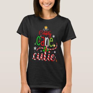 Candy cane Cutie jul Boys Girls Kids Julafton P T Shirt