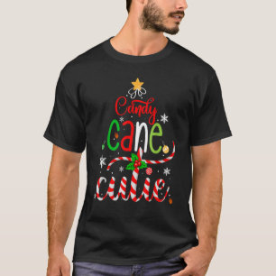 Candy cane Cutie jul Boys Girls Kids Julafton Pa T Shirt