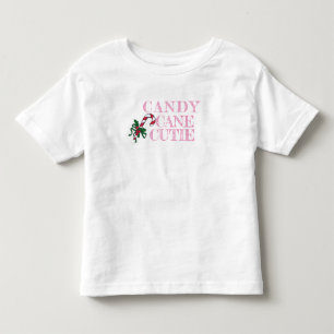 Candy cane Cutie-julskeppet för barn småbarn T Shirt