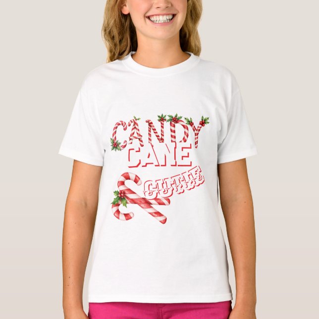 CANDY CANE CUTIE T-Shirt  (Framsida)