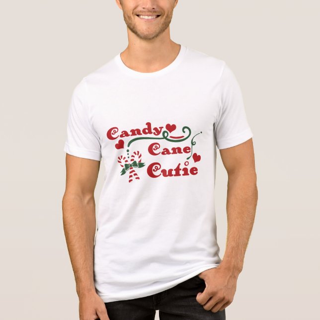 candy cane cutie t-shirt i triblend-tyg (Framsida)