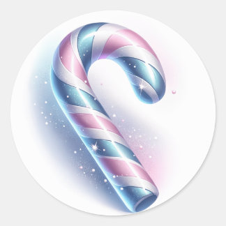 Candy cane-dekal runt klistermärke