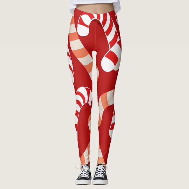 Candy cane Delight Leggings (Framsida)