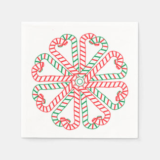 Candy cane Design Napkin Pappersservett
