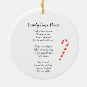 Candy cane Dikt Classic Gift-Märkre Julgransprydnad Keramik