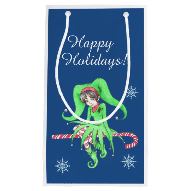 Candy cane Elf Gift Bag (Framsidan)