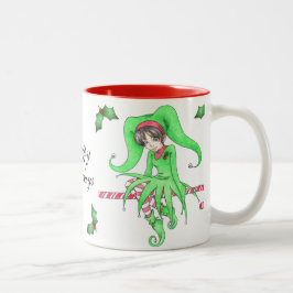 Candy cane Elf Helgdag Mugg
