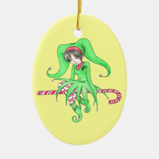 Candy cane Elf Ornament (Framsidan)