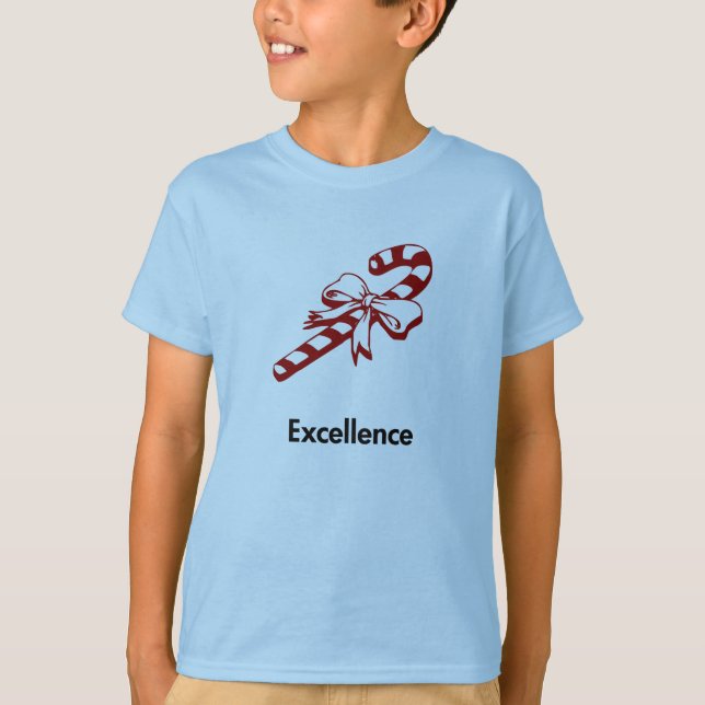 Candy cane Excellence Tee Shirt (Framsida)