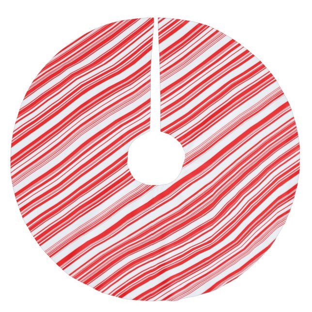Candy cane Fiesta 4Linda Julgransmatta Borstad Polyester (Framsidan)