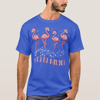 Candy Cane Flamingoes Fa La La MINGO Flamingo Chri T Shirt